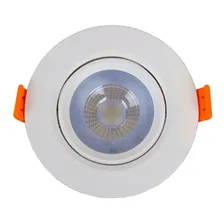 Spot Led Dicr贸ica Embutir Redondo 12w Branco Quente 3000k 110v/220v Foto mini 1