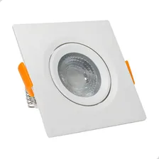 Spot Led Embutir Quadrado 7w Bivolt 3000k Branco Quente Foto mini  3