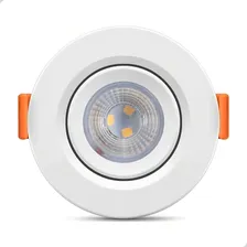 Spot Led Embutir Redondo 5w Bivolt 3000k Branco Quente Foto mini 1