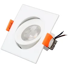 Spot Led Quadrado Embutir Dicroica Aaatop 3w Branco Frio Bivolt Foto mini  2