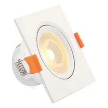 Spot Led Quadrado Embutir Dicroica Aaatop 3w Branco Frio Bivolt Foto  mini 1