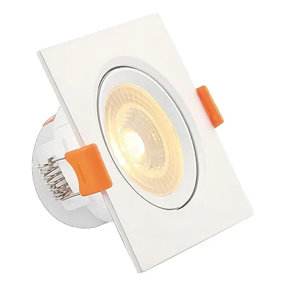 Spot Led Quadrado Embutir Dicroica Aaatop 3w Branco Frio Bivolt Foto 1