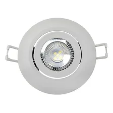 Spot Led Redondo 5w Direcionável Branco Bivolt 6500k Avant Foto mini 2