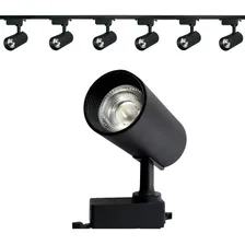Spot Para Trilho Eletrificado 10w Led Branco Quente Spot Preto Foto mini 2