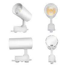 Spot Para Trilho Eletrificado Branco Led 7w Luz Quente Estrutura Branco Quente 110v/220v (bivolt) Foto mini  2