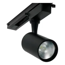 Spot Para Trilho Eletrificado Preto Led 20w Luz Branco Frio 110v/220v (bivolt) Foto mini 1