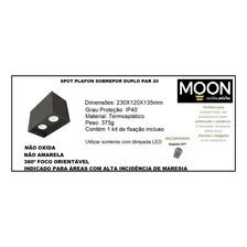 Spot Plafon Box Sobrepor Duplo Par20 Preto 110V/220V Foto mini 3