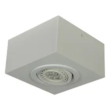 Spot Plafon Sobrepor 1 Par20 Branco Quadrado Aluminio Bivolt Foto mini 1
