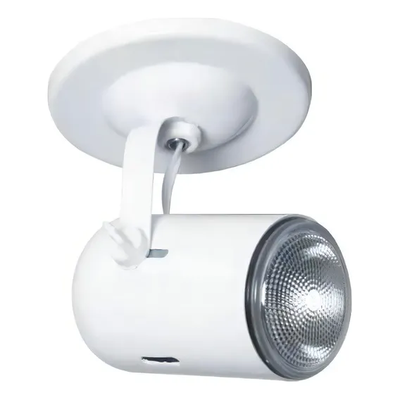 Spot Sobrepor AlumĂnio 1 Lâmpada 50w Gu10 Biancoluce Branco Foto 1