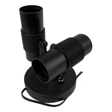 Spot Sobrepor Basic Preto Para 2 E27 Lâmpadas Bivolt Avant Foto mini 3
