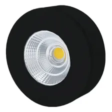 Spot Sobrepor Led 5w 3000k Luz Quente Redondo Preto Opus Foto mini 4