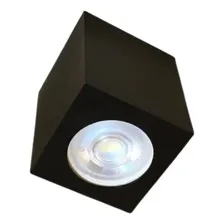 Spot Sobrepor Quadrado Kube Cubo 1 Luz Dicroica Gu10 Preto Foto mini 3