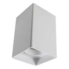 Spot Sobrepor Quadrado + Lâmpada Dicroica Gu10 Mr16 Cor Branco Foto mini 4