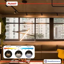 Spot Trilho Avant Preto 12w Bivolt Branco Frio Ou Quente Foto mini 3