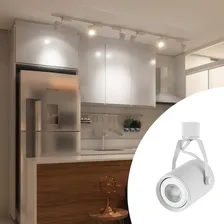 Spot Trilho Eletrificado Flow Par 20 Liso Branco E27 110V Foto mini 2