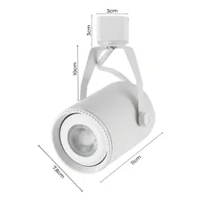 Spot Trilho Eletrificado Flow Par 20 Liso Branco E27 127V Foto  mini 1