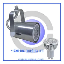 Spot Trilho Iluminação Industrial Eletrocalha Teto - Croica Cor Cinza-claro Foto mini  3