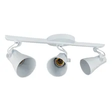 Spot Trilho Triplo Octa 3 Direcionável E27 Ideal Para Praia Cor Branco Foto mini 1