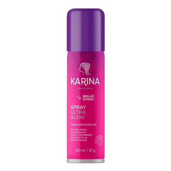 Spray Brilho Intenso Ultra Glow Proteção Térmica 150ml Foto 1