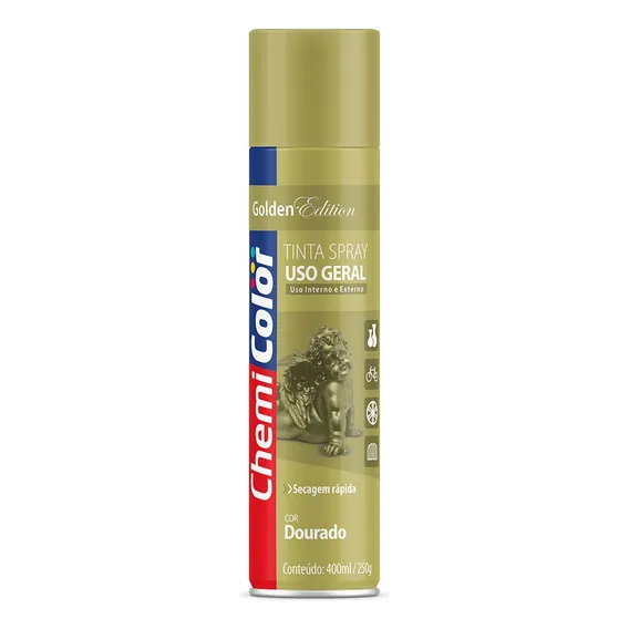 Spray Chemicolor 400ml Baston Cor Dourado Foto 1