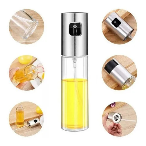 Spray Dosador Azeite & Vinagre Vidro/aço Inox Gourmet Foto 1