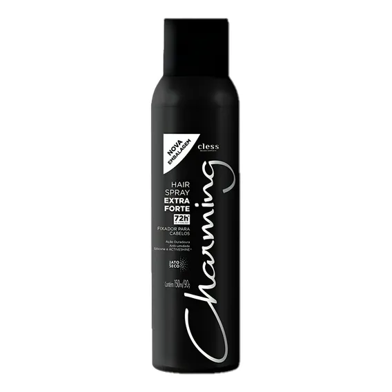 Spray Fixador Para Cabelo Cless Charming Hair Extra Forte Foto 1