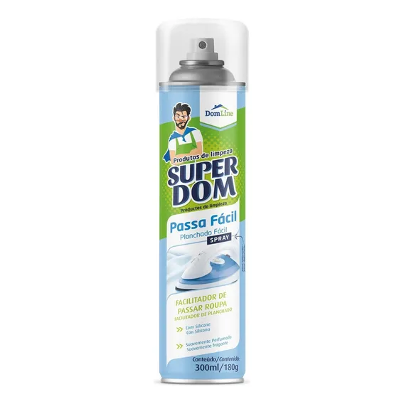 Spray Passa Fácil Domline Facilitador De Passar Roupas 300ml Foto 1