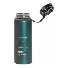 Squeeze / Cantil De Aço Inox Liquidsafe 1 Litro - Verde Foto mini  2