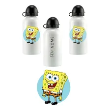 Squeeze Garrafinha Bob Esponja Com Seu Nome Foto  mini 1