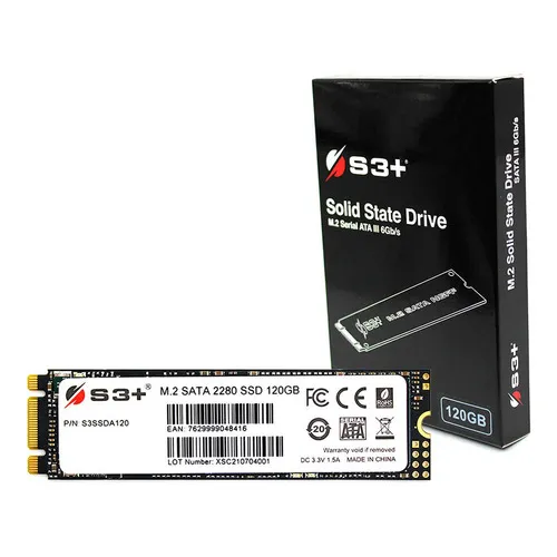 Ssd M.2 120gb S3+ 2280 Sata Iii 550 Mb/s - S3ssda120 Cor Preto Foto 1