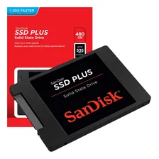 Ssd Sandisk 480gb Plus Sata 3.0 Interno 3 Anos Cor Ssd Sandisk Ultra 480gb Sata 3.0 Foto mini 1