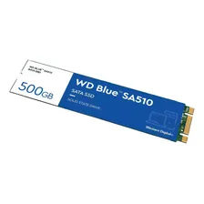 Ssd Wd Blue M.2 2280 Sa510 500gb Sata Wds500g3b0b Cor Preto Foto mini  2