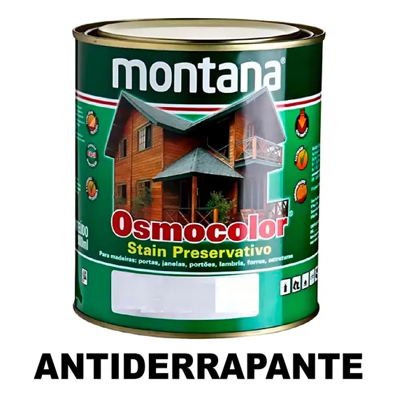 Stain Osmocolor Montana Antiderrapante Castanho 0,9l Foto 1