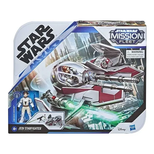 Star Wars Obi-wan Kenobi E Jedi Starfighter Da Hasbro E9342 Foto 1