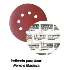 Starfer Kit 100 Disco De Lixa Velcro Ferro 115mm Grão 100 Foto mini 4