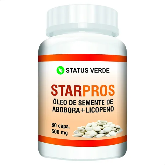 Starpros Óleo De Semente De Abóbora + Licopeno 60 Cáps - Status Verde Foto 1
