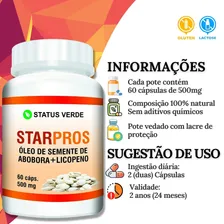 Starpros Óleo De Semente De Abóbora + Licopeno 60 Cáps - Status Verde Foto mini  3