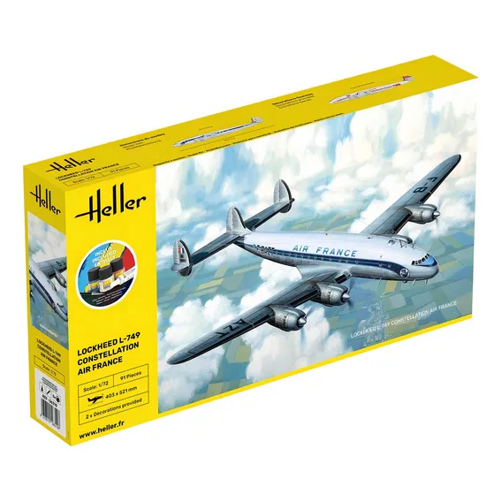 Starter Kit L-749 Constellation - 1/72 - Heller 56310 Foto 1