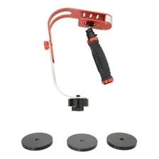 Steadicam Estabilizador Steadycam Dslr Camera Canon Nikon Cor Vermelho e Preto Foto mini 3