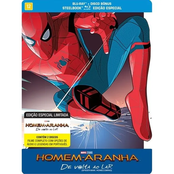 Steelbook - Blu-ray Duplo - Homem Aranha De Volta Ao Lar Foto 1
