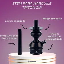 Stem Corpo Para Narguile Triton Zip Cor Preto Foto mini  3
