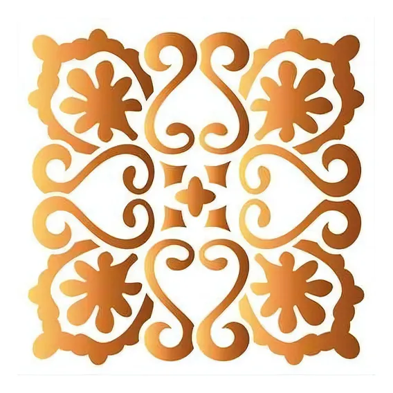 Stencil Especial Pint Azulejo Arabeco 10x10 Stx-315 Litoarte Foto 1