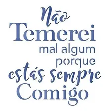 Stencil Especial Pintura Frase 10x10 Stx-302 - Litoarte Foto  mini 1