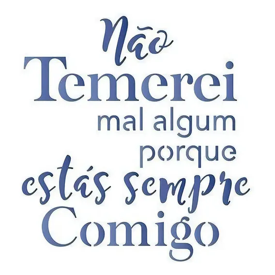 Stencil Especial Pintura Frase 10x10 Stx-302 - Litoarte Foto 1