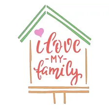 Stencil Especial Selo I Love My Family10x10 Stx-340 Litoarte Foto  mini 1