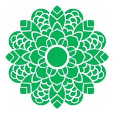 Stencil Opa 14x14 Mandala Folhas 2697 Foto mini 2