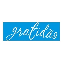 Stencil Pintura Época 8,4x28,5 Gratidão Ste-362 Litoarte Foto mini 1