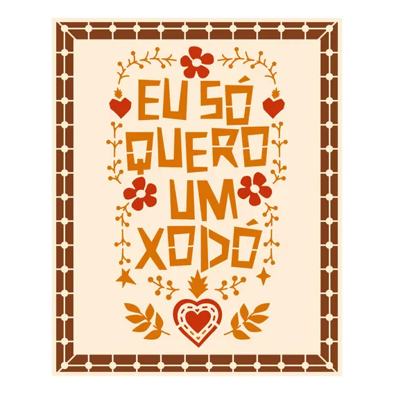 Stencil Pintura Eu So Quero 21,1x17,2 Stm-735 Litoarte Foto 1