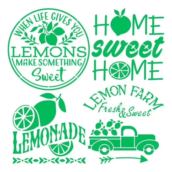Stencil Pintura Selos Farm House Stxx-282 20x20cm Litoarte Foto 1