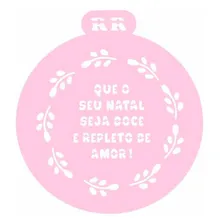Stencil Redondo Para Bolos - Natalinos - Ref. 3018 Foto mini 1